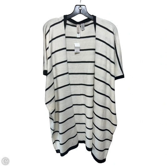 Sweater Cardigan By Loft In Striped Pattern, Size: Osfm