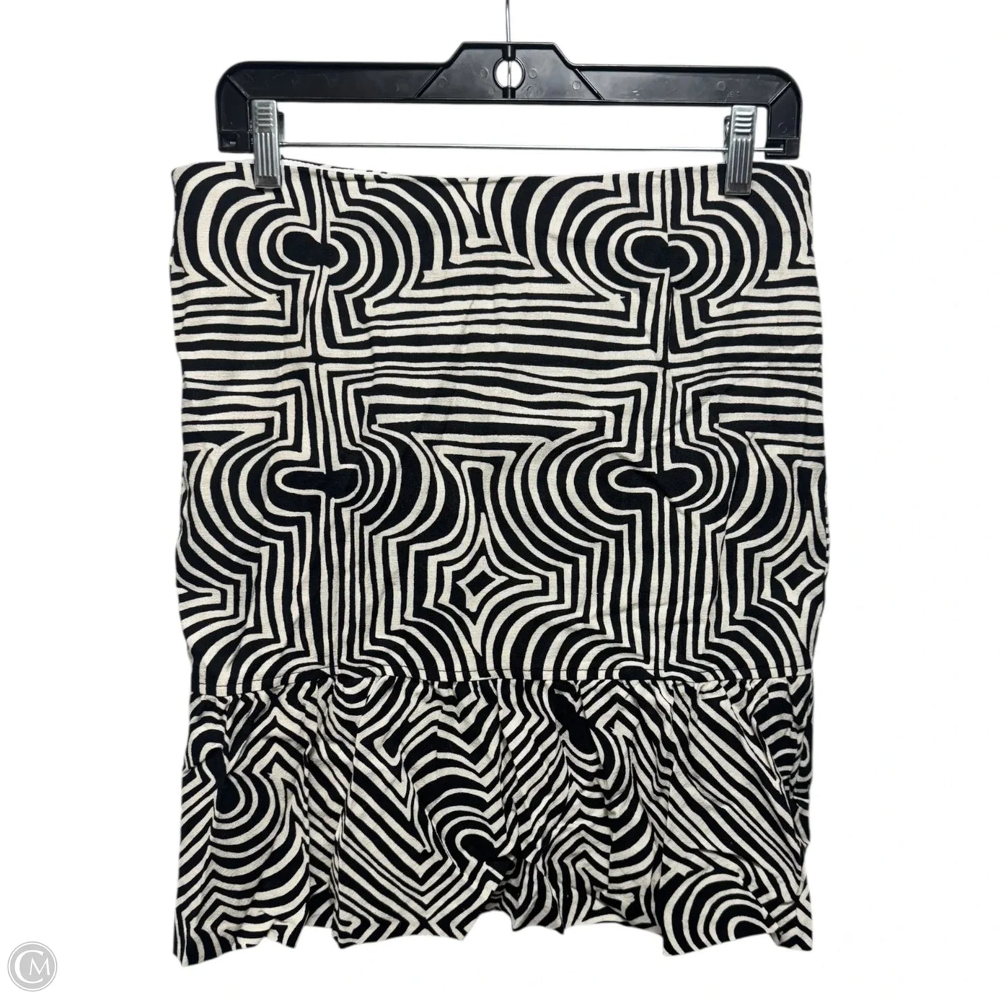 Skirt Mini & Short By Trina Turk In Black & Cream, Size: 8