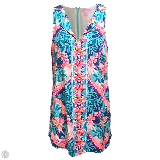 Tanya Romper Designer By Lilly Pulitzer In Seaside Aqua Coconut Cove Engineered, Size: 0