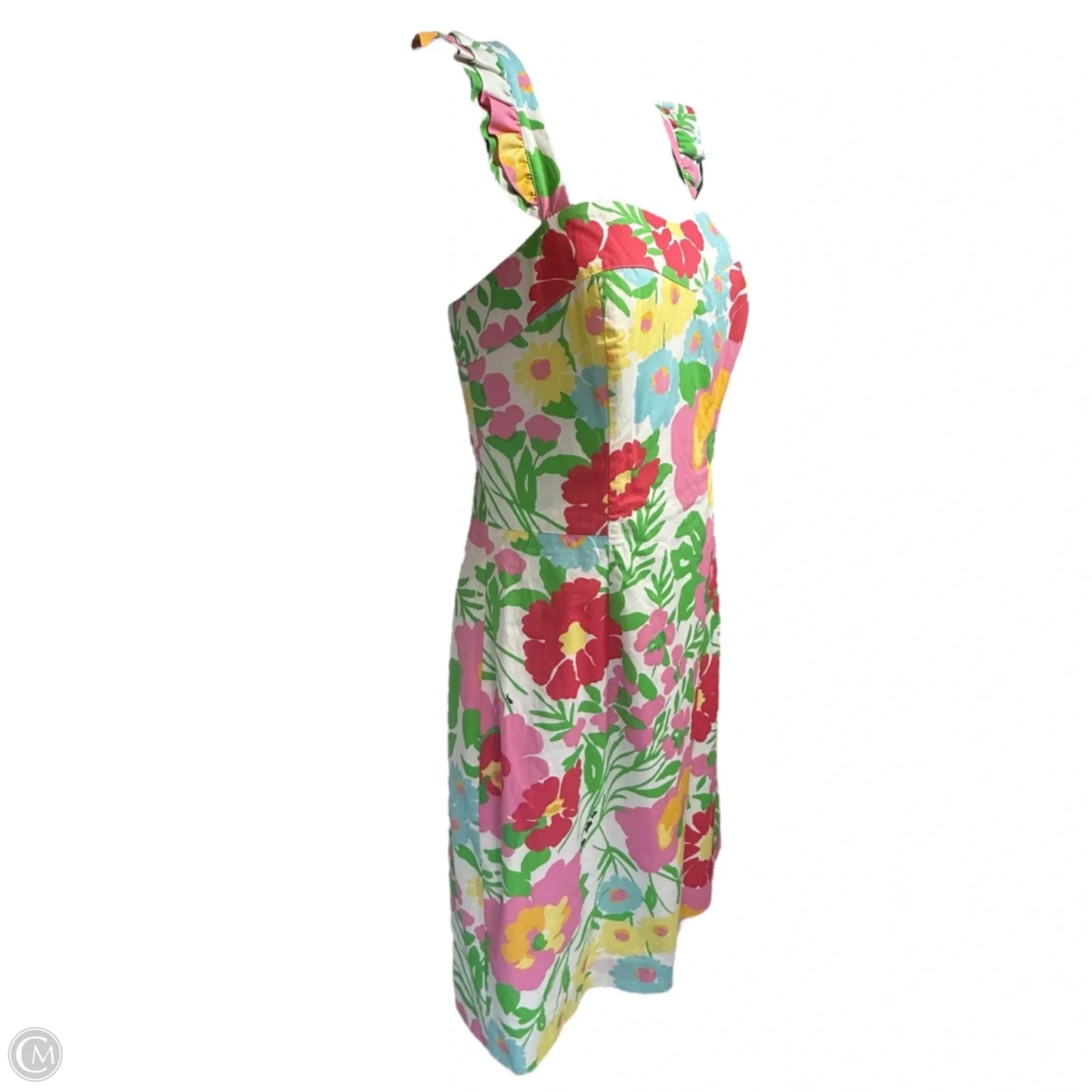 Sarafina Dress Designer By Lilly Pulitzer In Resort White Big Garden By The Sea, Size: 6