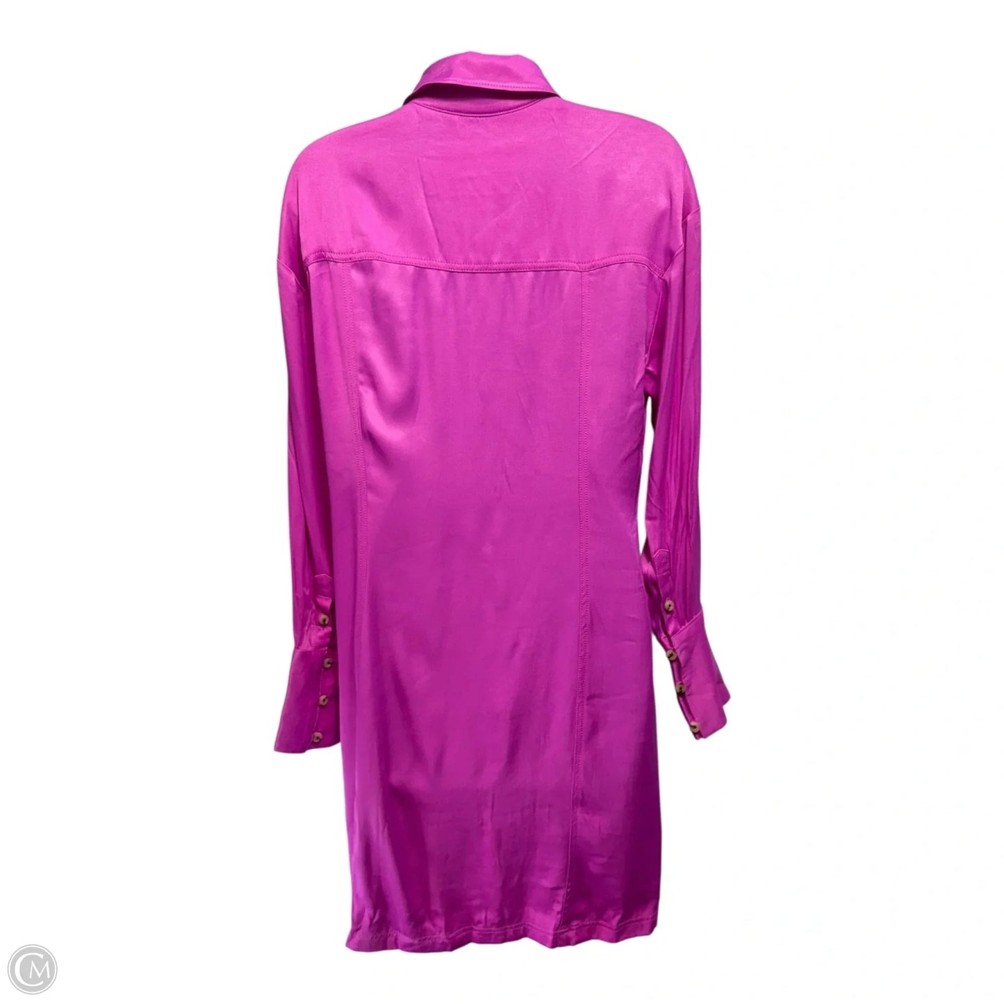 Silky Shirt Dress By Pilcro In Pink, Size: 4