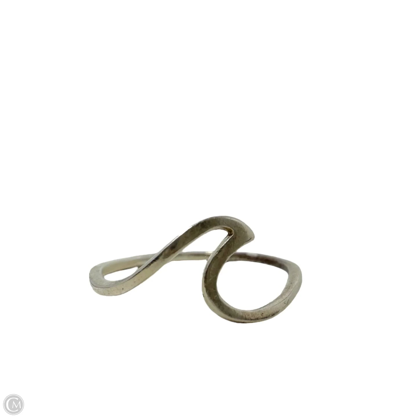 Sterling Silver Wave Band Ring, Size: 8