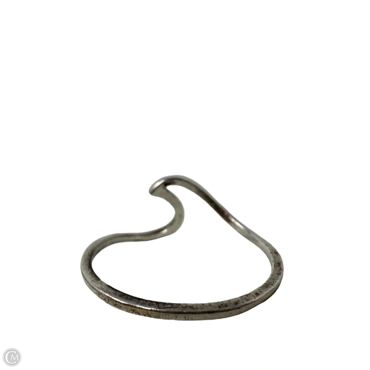 Sterling Silver Wave Band Ring, Size: 8