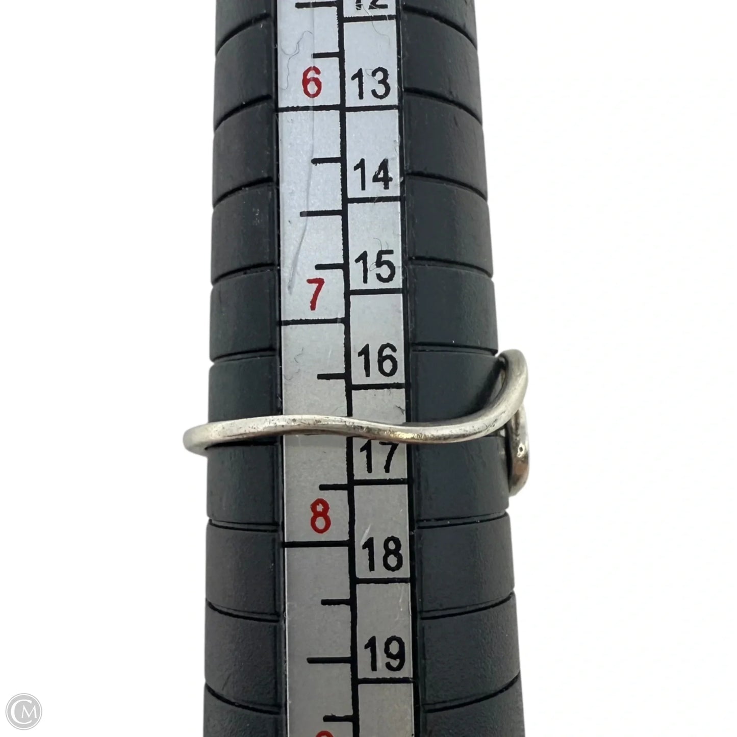 Sterling Silver Wave Band Ring, Size: 8