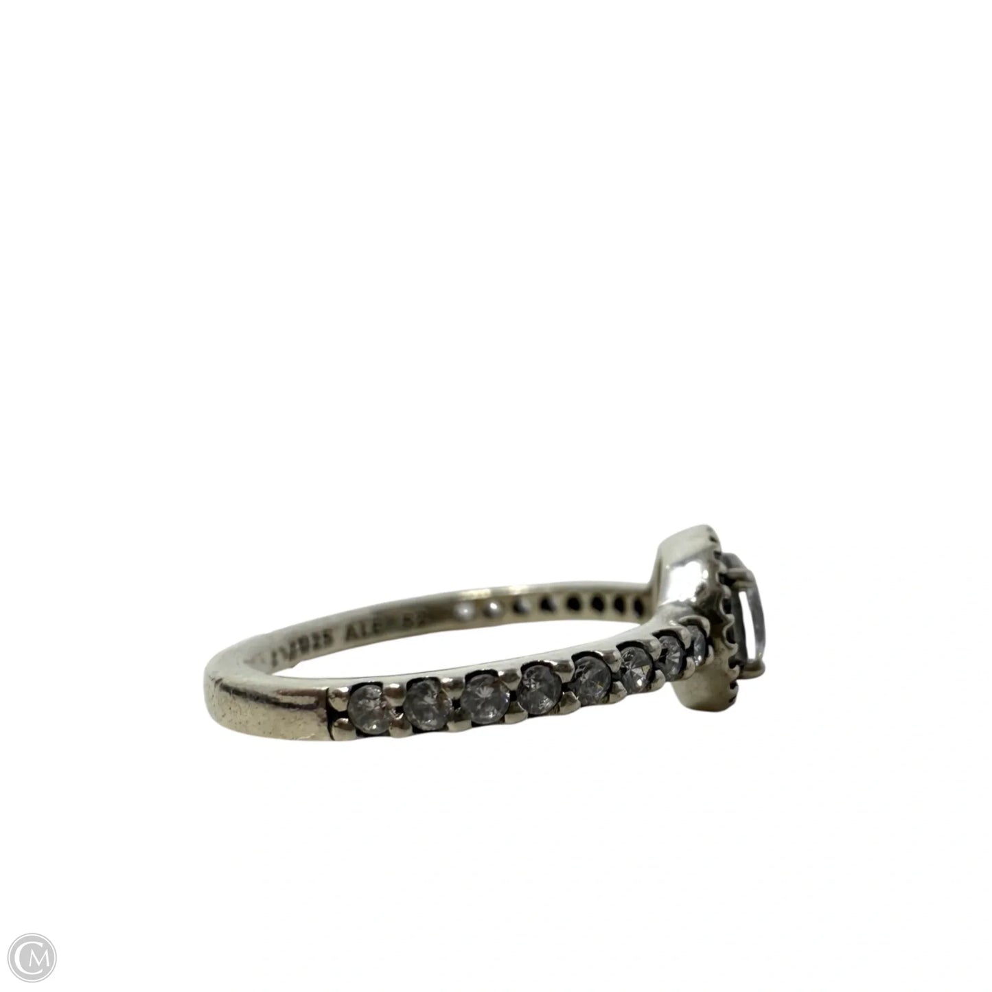 Classic Elegance Halo Ring In CZ & Sterling Silver By Pandora, Size: 6
