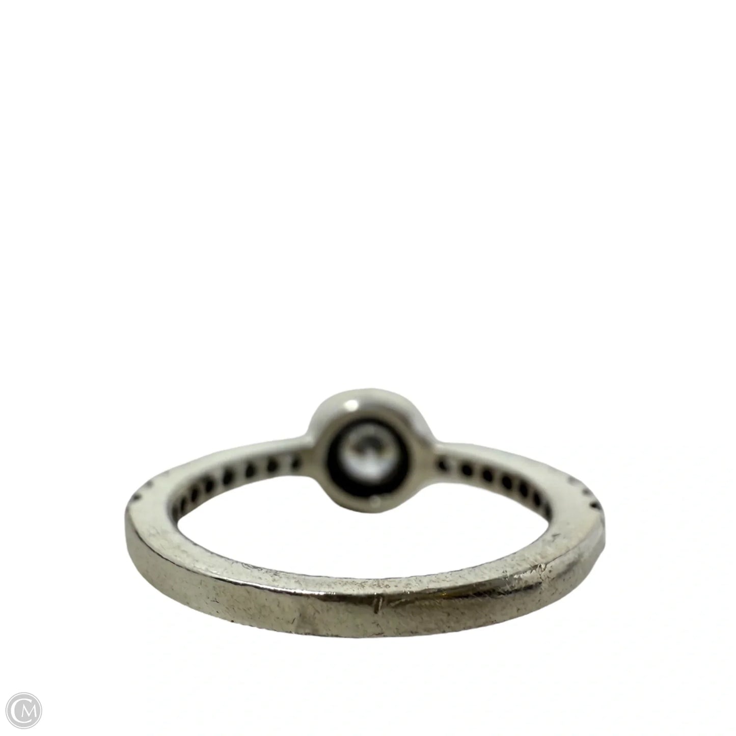 Classic Elegance Halo Ring In CZ & Sterling Silver By Pandora, Size: 6
