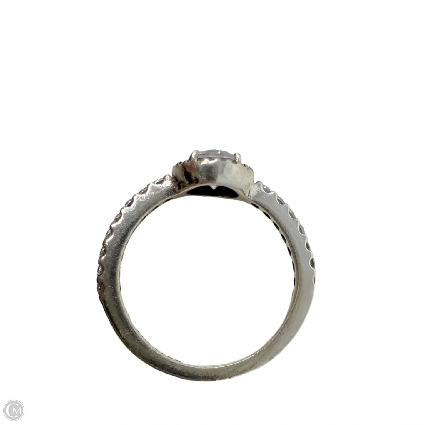 Classic Elegance Halo Ring In CZ & Sterling Silver By Pandora, Size: 6