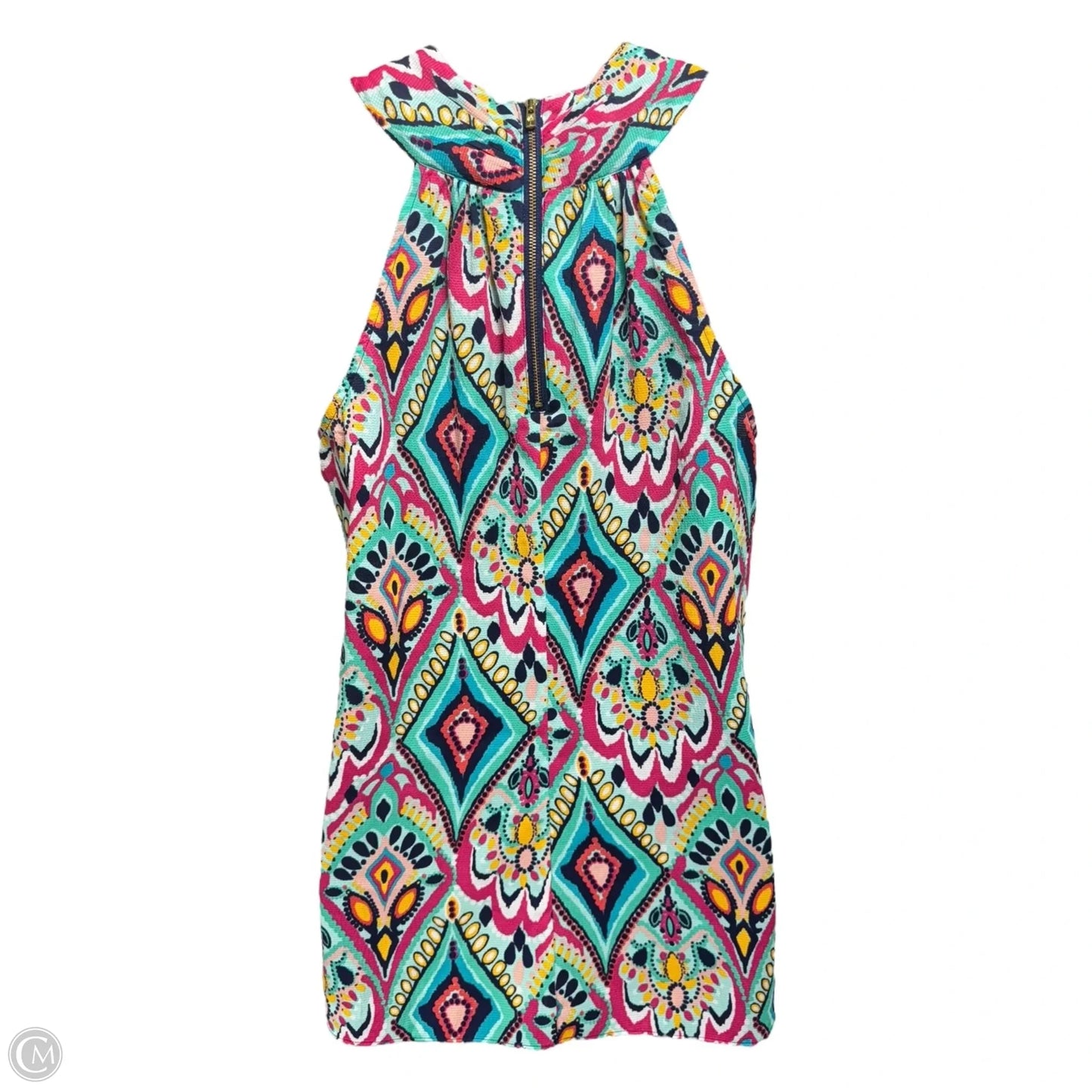 Rosina Halter Top Designer By Lilly Pulitzer In Multi Crown Jewels, Size: S