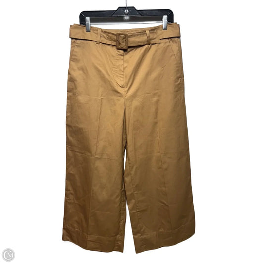 Belted Pants Wide Leg By Loft In Tan, Size: 8
