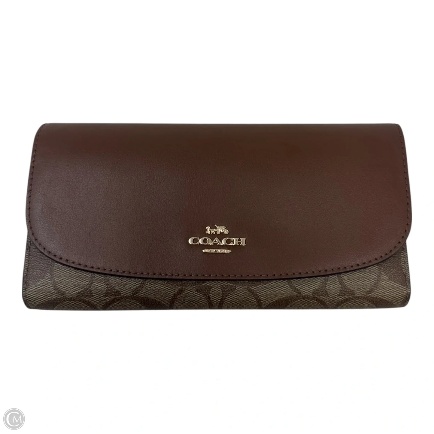 Signature Slim Envelope Wallet Designer By Coach, Size: Large