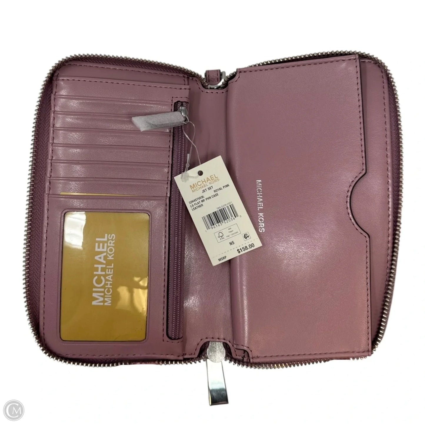 Jet Set Phone Wallet Designer By Michael Kors, Size: Medium