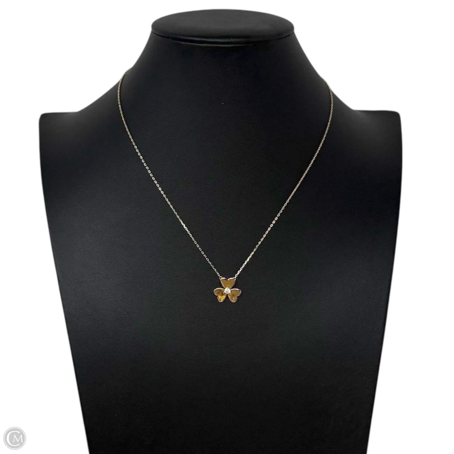 Gold Over Sterling Silver Frivoles Flower Necklace