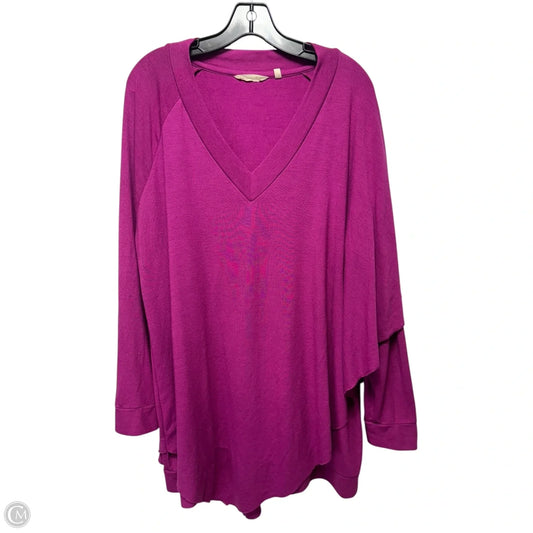 Sweater By Soft Surroundings In Pink, Size: 2x