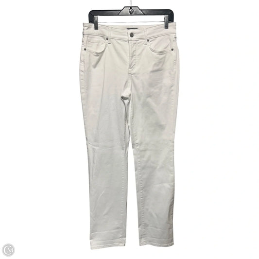 Jeans Straight By Not Your Daughters Jeans In White Denim, Size: 8