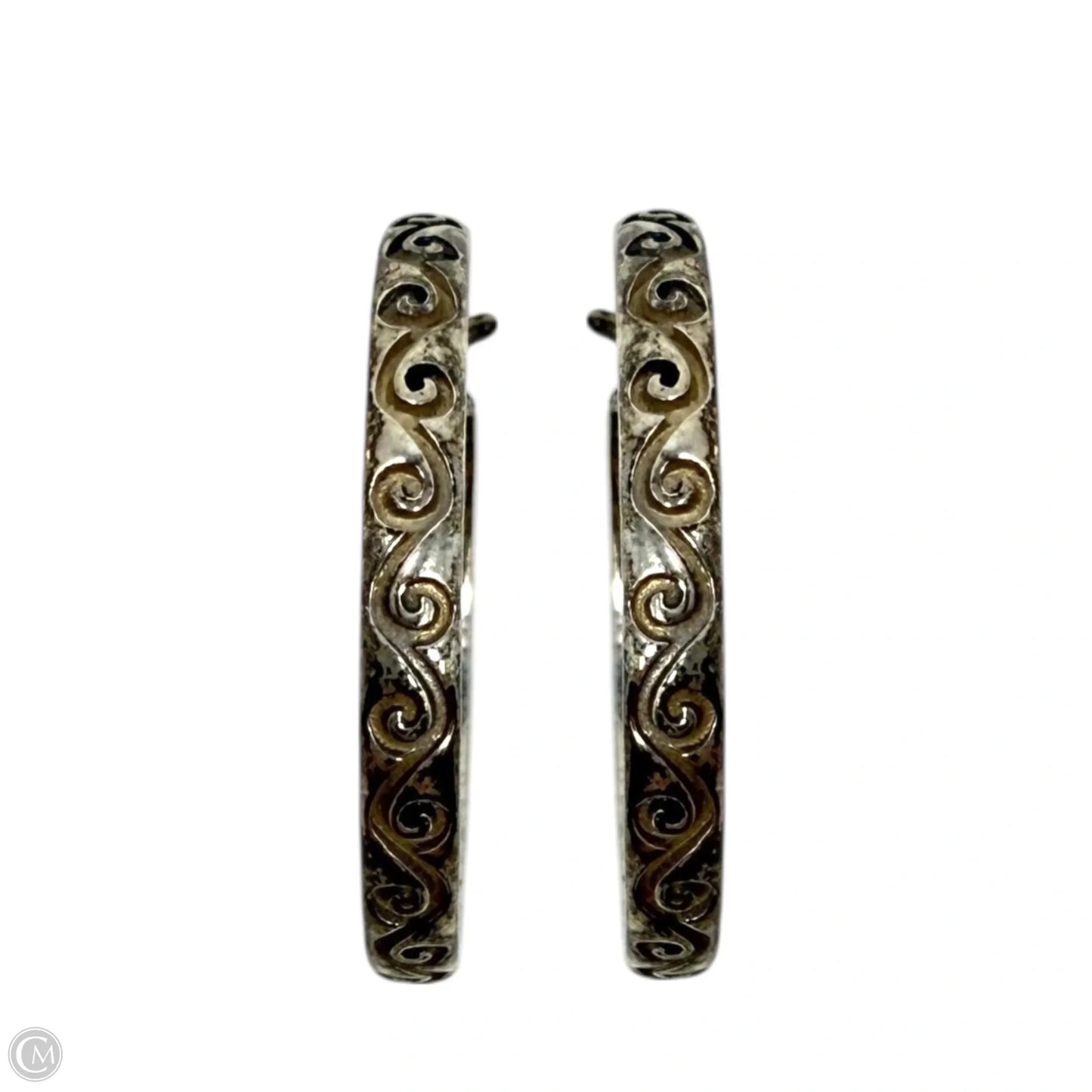 Sterling Silver Filigree Hoop Earrings