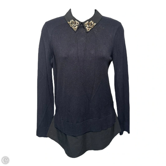 Moliiee Embroidered Collar Sweater By Ted Baker In Black, Size: 0
