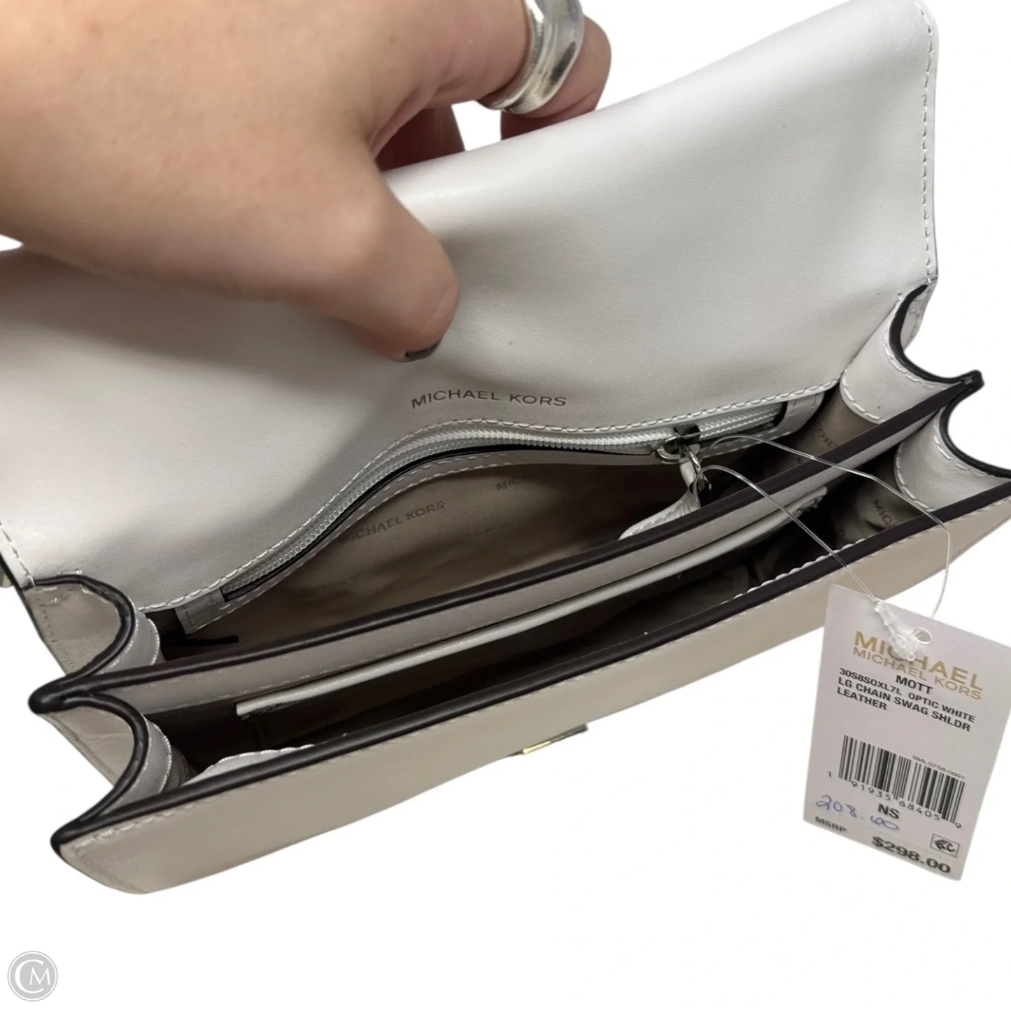 Mott Crossbody Handbag Leather By Michael By Michael Kors, Size: Small