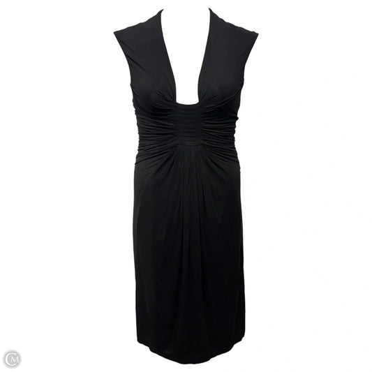 Draped Dress Casual Midi By Donna Karan Collection In Black, Size: M