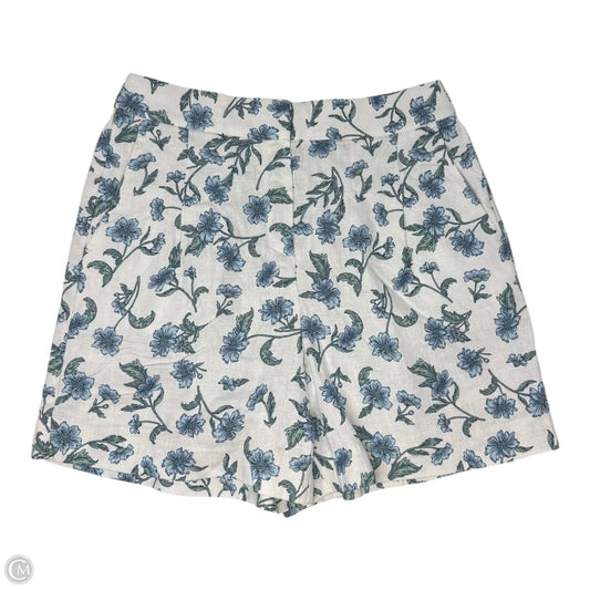 Linen Blend Shorts By J. Crew In Floral Print, Size: 2