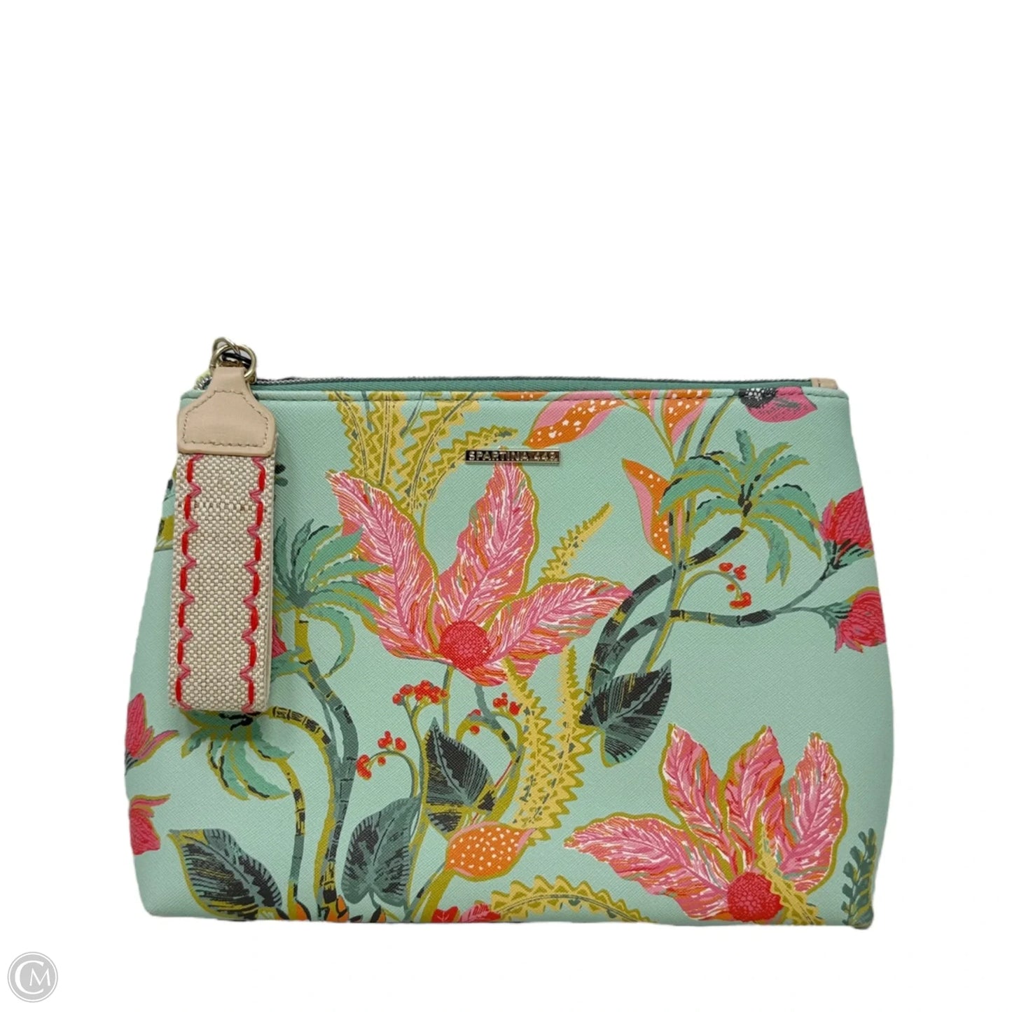 Aprés Sea Bag By Spartina In Queenie Tropical Floral Sea Foam, Size: Large