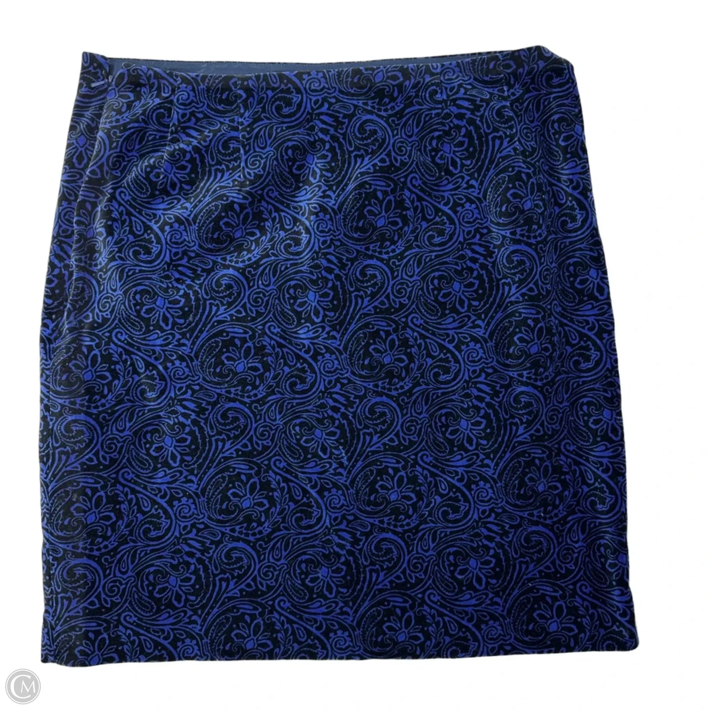 A-Line Skirt Short By J Mclaughlin In Blue and Black, Size: 10
