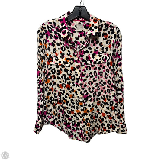 Top Long Sleeve By Chicos In Animal Print, Size: S