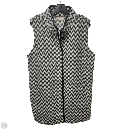 Vest Other By Chicos In Black & White, Size: Xl