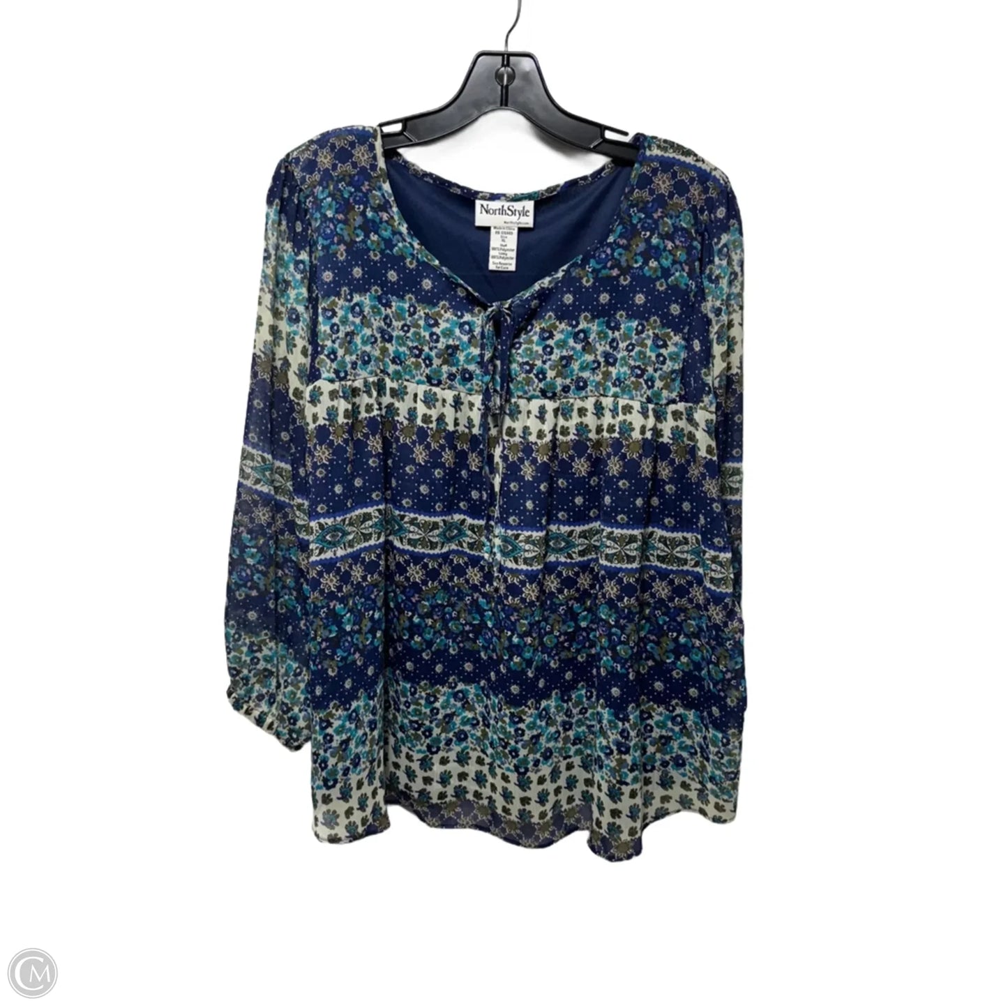 Top Long Sleeve By Northstyle In Multi-colored, Size: Xl