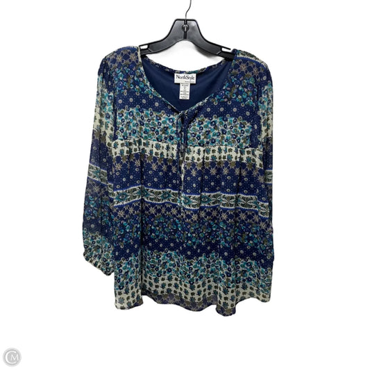 Top Long Sleeve By Northstyle In Multi-colored, Size: Xl