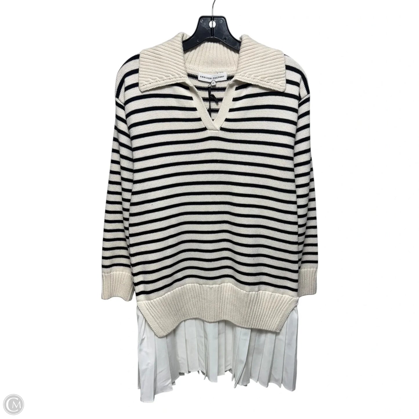 Sweater By English Factory In Striped Pattern, Size: Xs