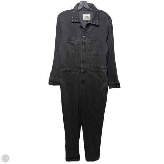 Studded Jumpsuit By Lee In Black Denim, Size: M