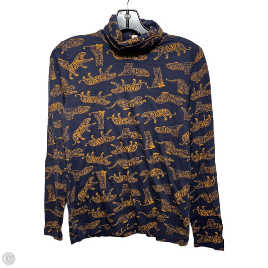 Tiger Top Long Sleeve By J. Crew In Animal Print, Size: S