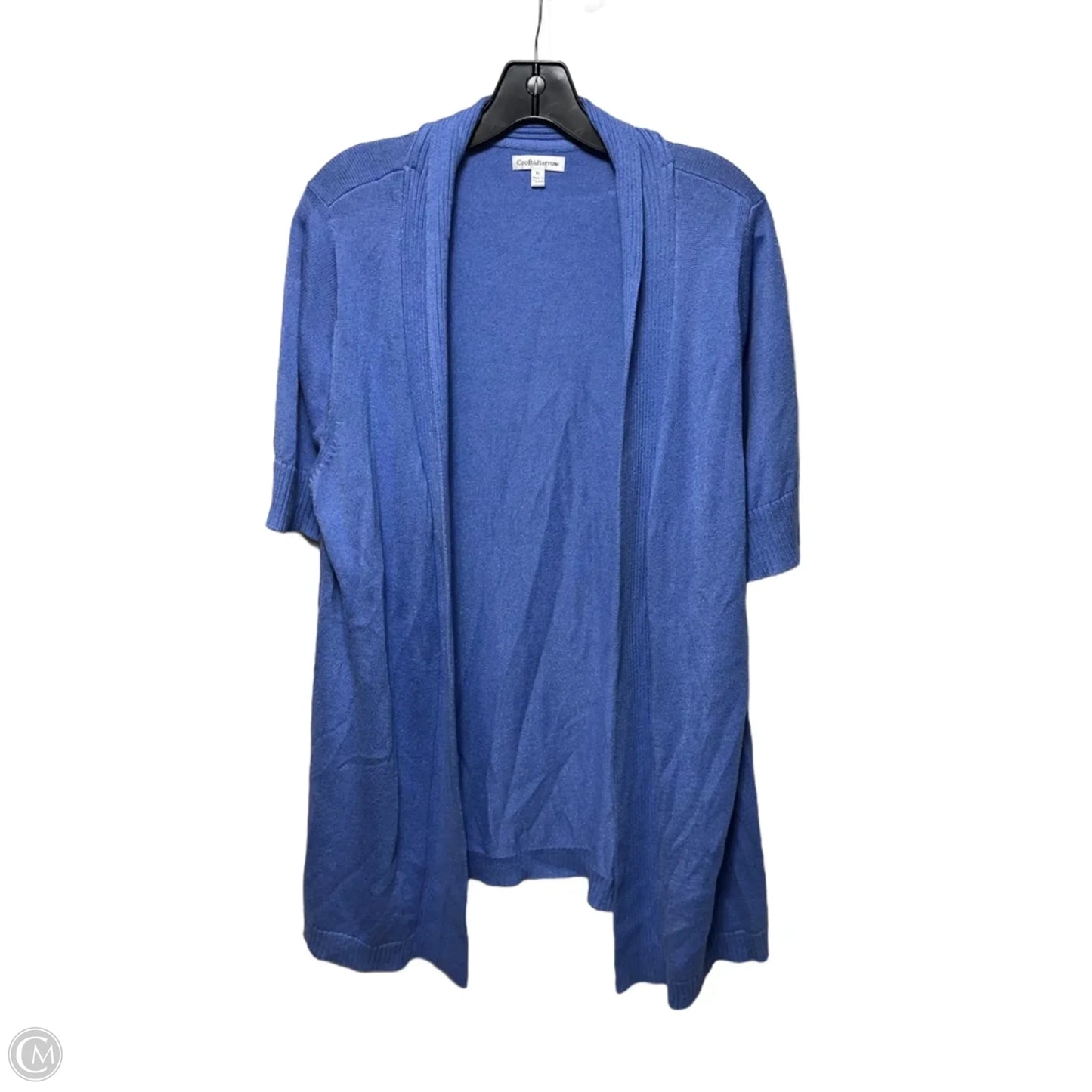 Sweater Cardigan By Croft And Barrow In Blue, Size: Xl