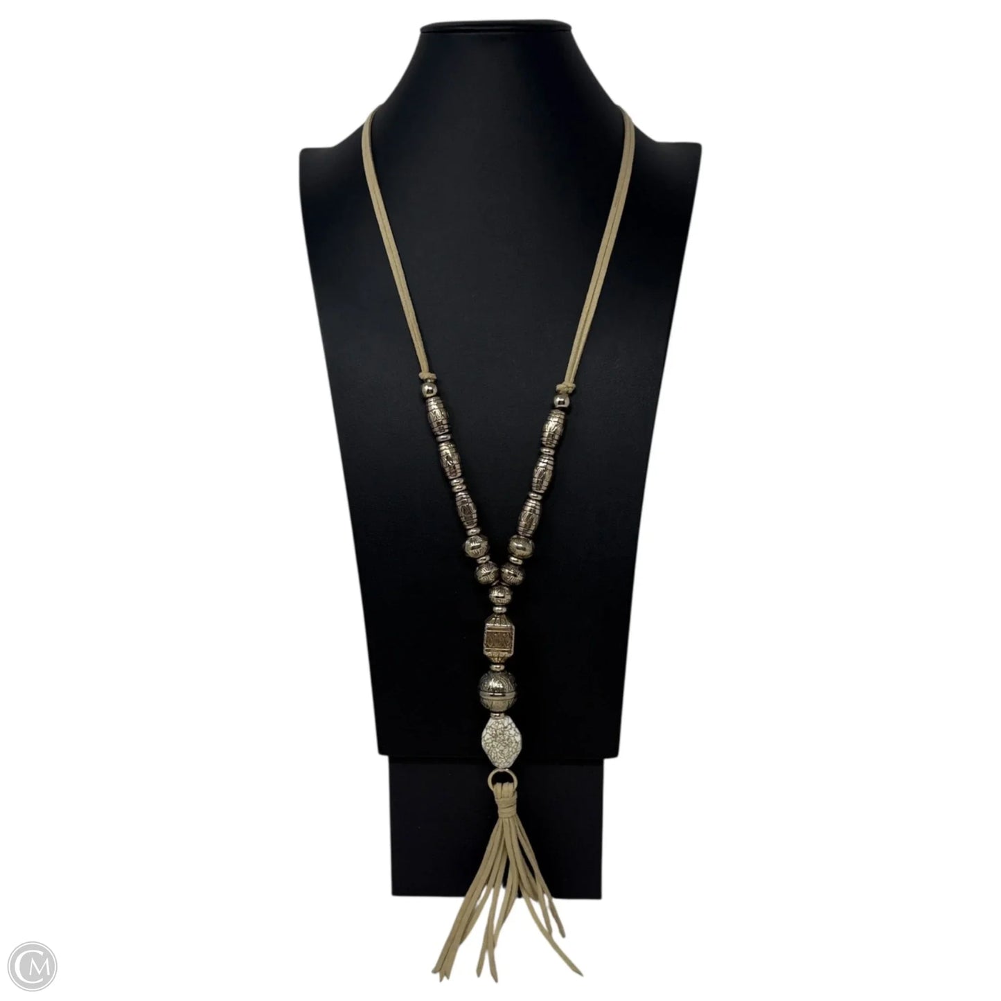 Long Beaded Tassel Necklace Lariat & Y-drop By Chicos