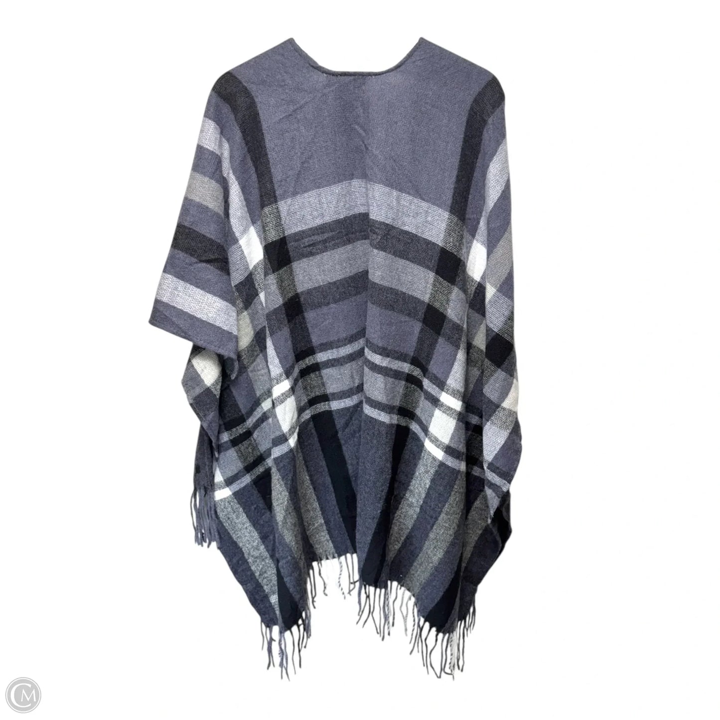 Shawl By Banana Republic In Plaid Pattern, Size: Osfm