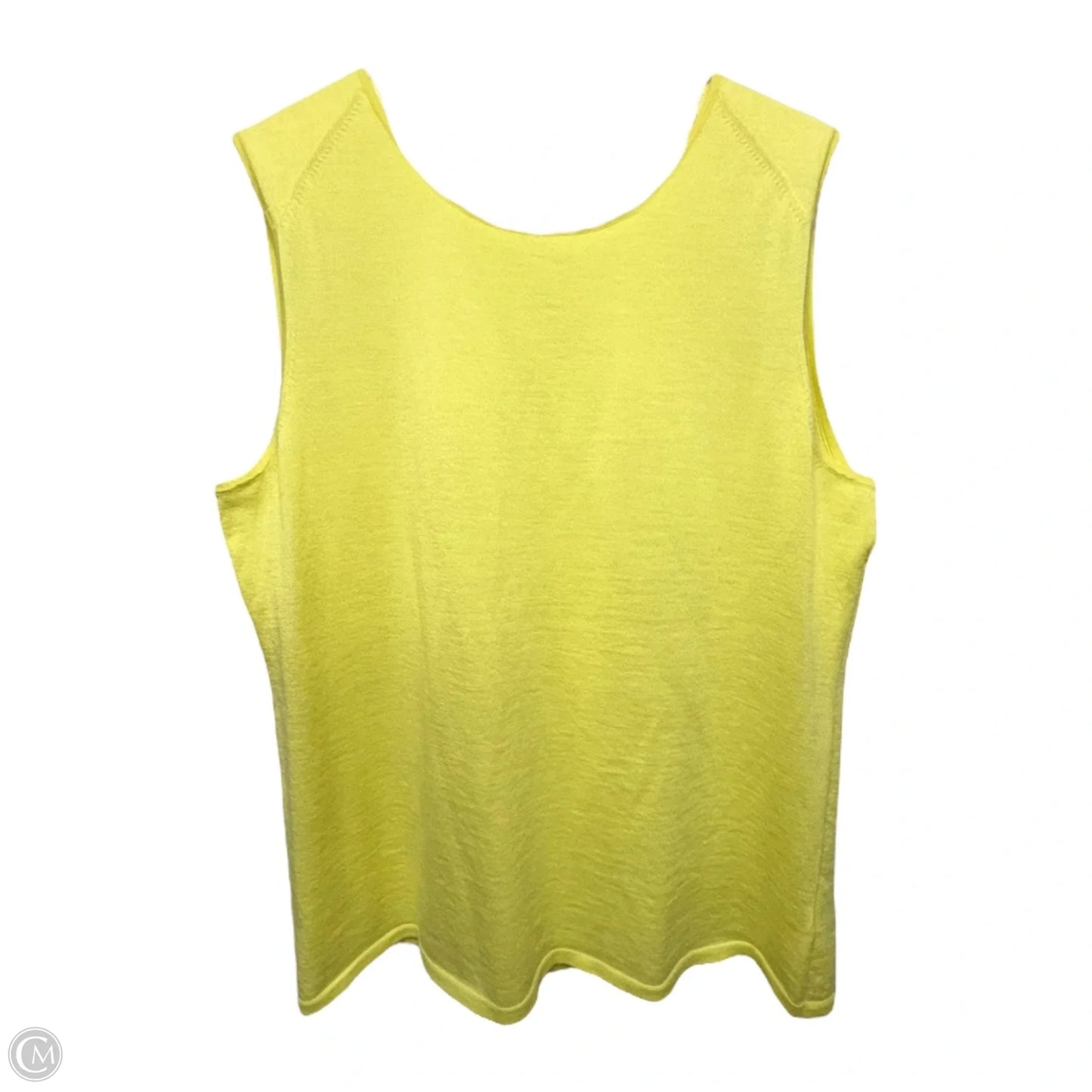 Cashmere Tank Top By Carlisle In Yellow, Size: Xl