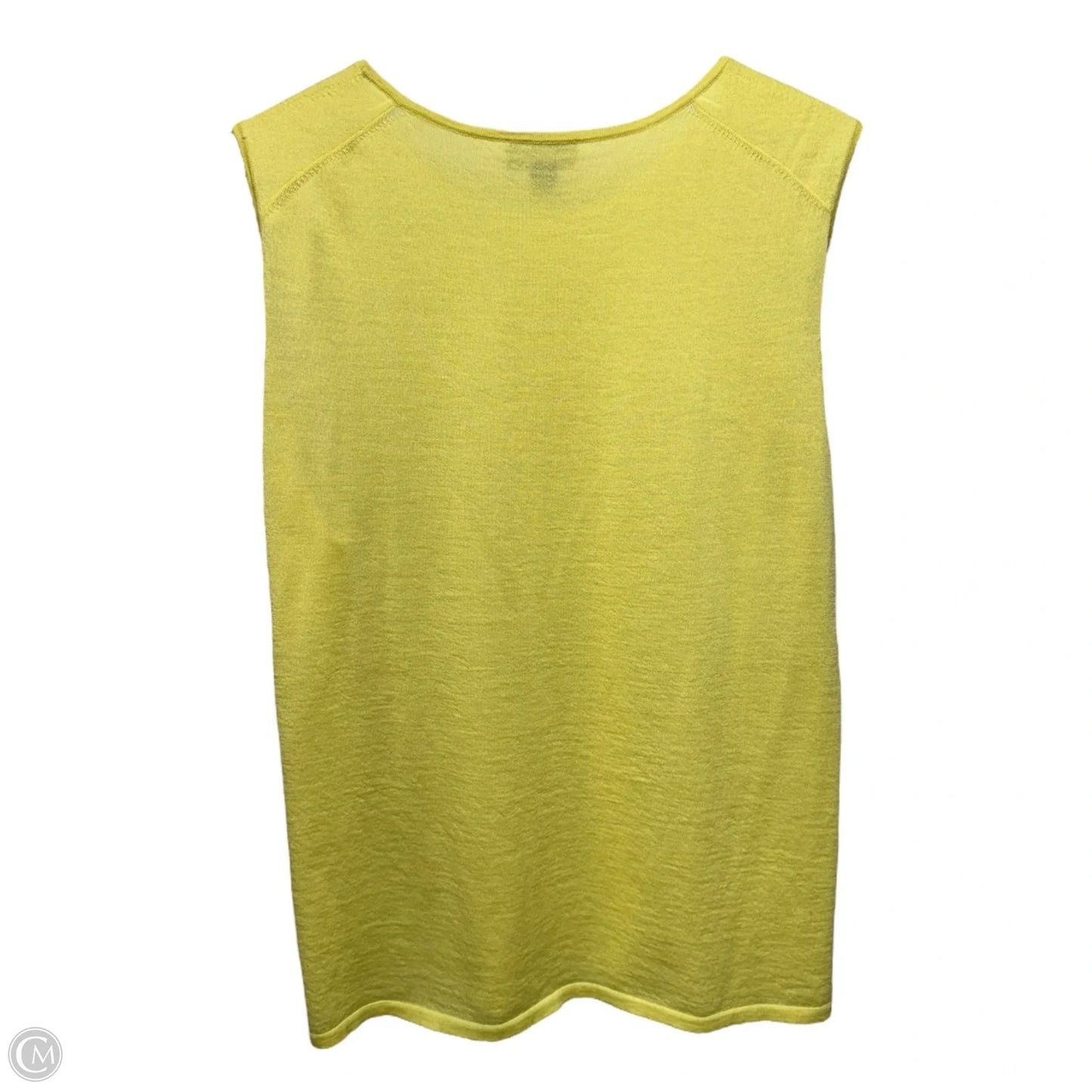 Cashmere Tank Top By Carlisle In Yellow, Size: Xl