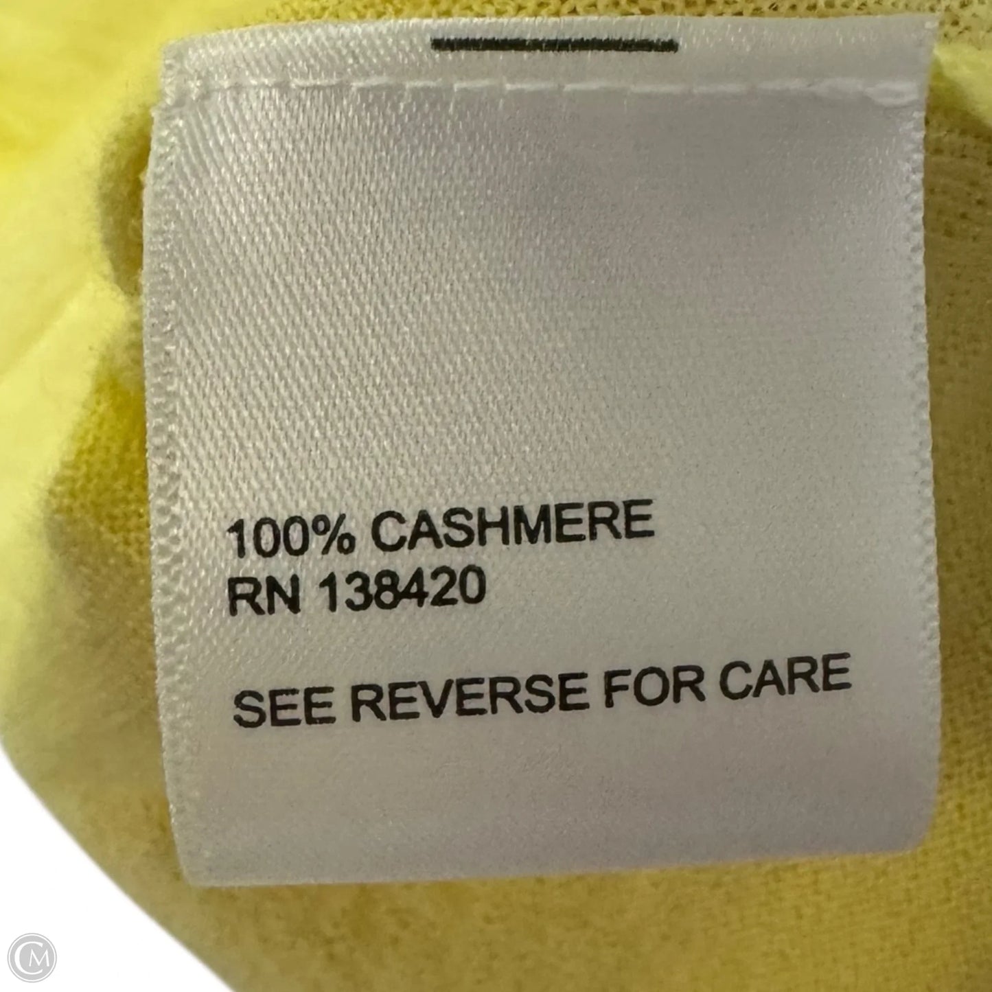 Cashmere Tank Top By Carlisle In Yellow, Size: Xl