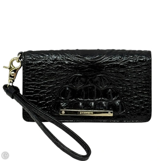 Debra Wristlet Wallet In Black Melbourne Designer By Brahmin, Size: Medium