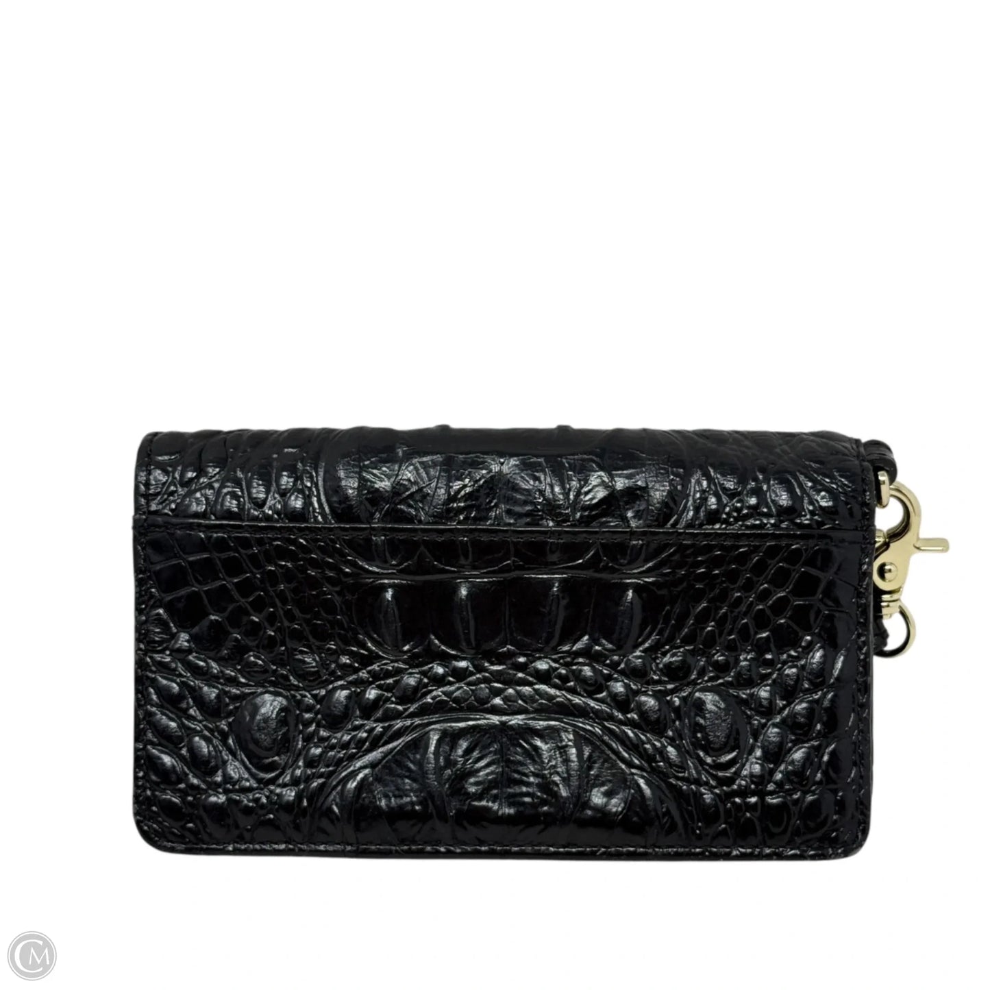 Debra Wristlet Wallet In Black Melbourne Designer By Brahmin, Size: Medium