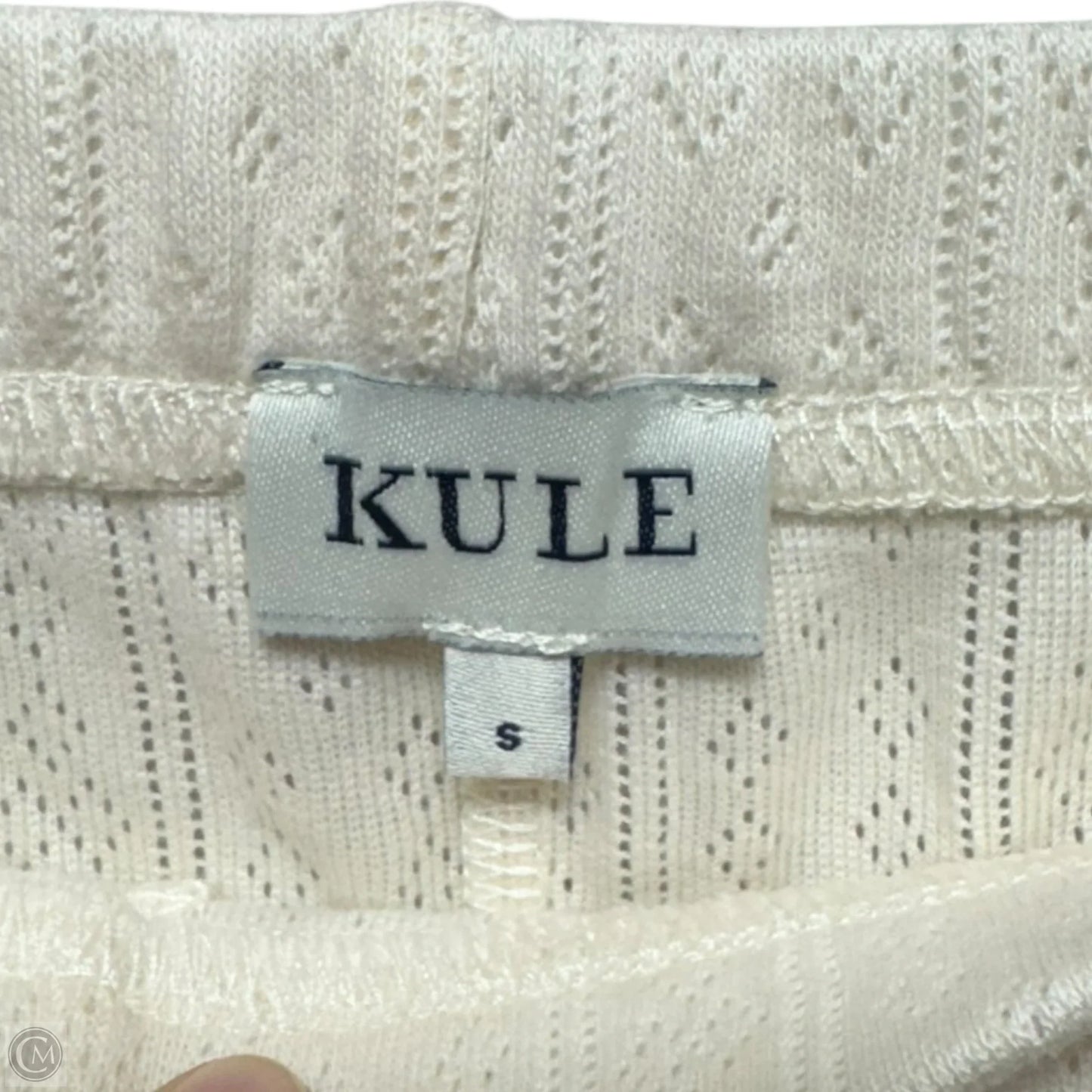 Pointelle Pants Lounge By Kule In Cream, Size: S