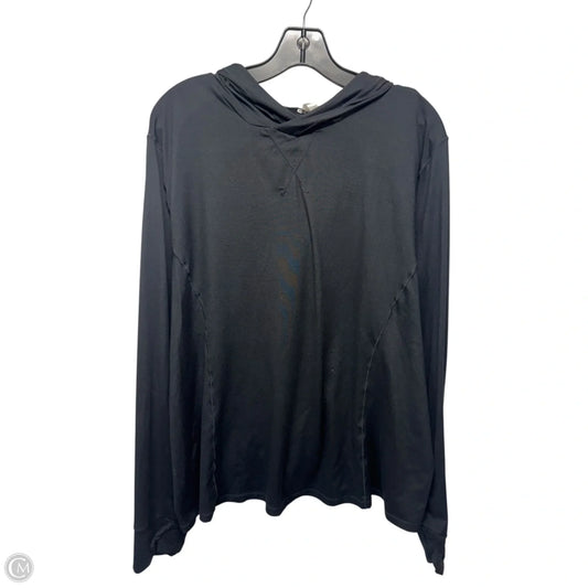 Athletic Top Long Sleeve Hoodie By Fabletics In Black, Size: 3x