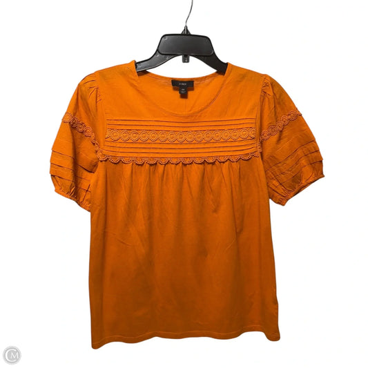 Top Short Sleeve By J. Crew In Yellow, Size: Xs