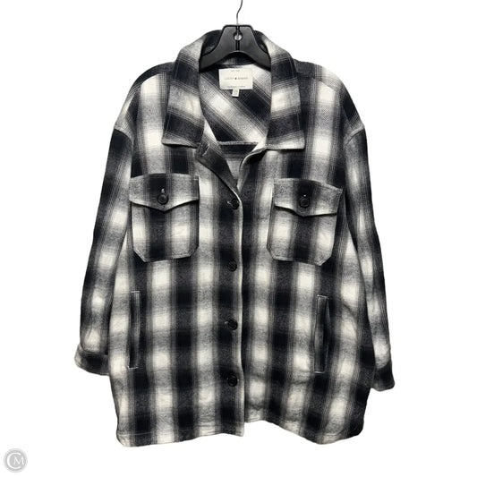 Jacket Shirt By Lucky Brand In Plaid Pattern, Size: 1x