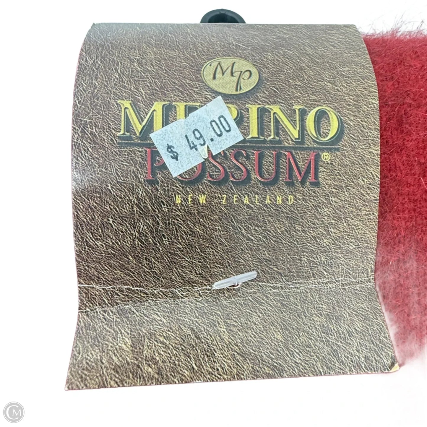 Merino & New Zealand Possum Wool Winter Scarf  By Clothes Mentor In Red