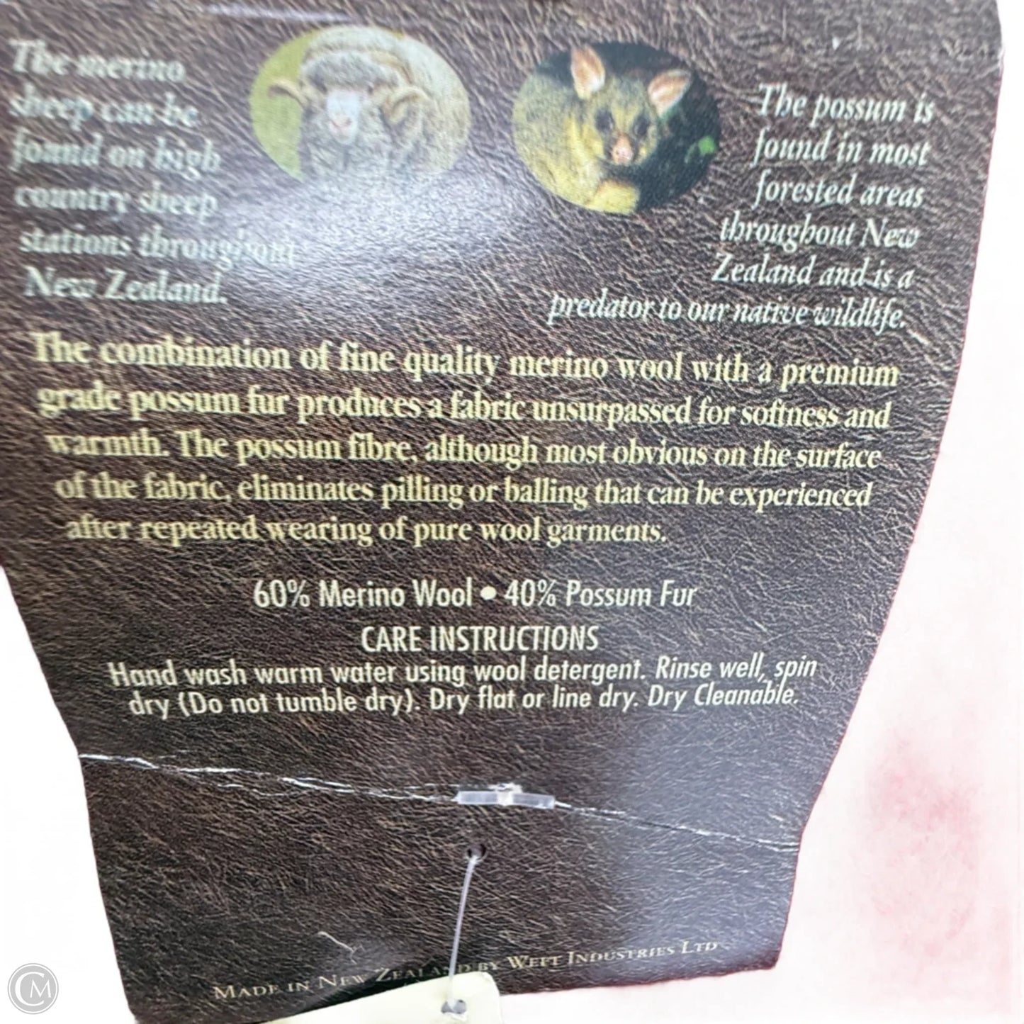 Merino & New Zealand Possum Wool Winter Scarf  By Clothes Mentor In Red