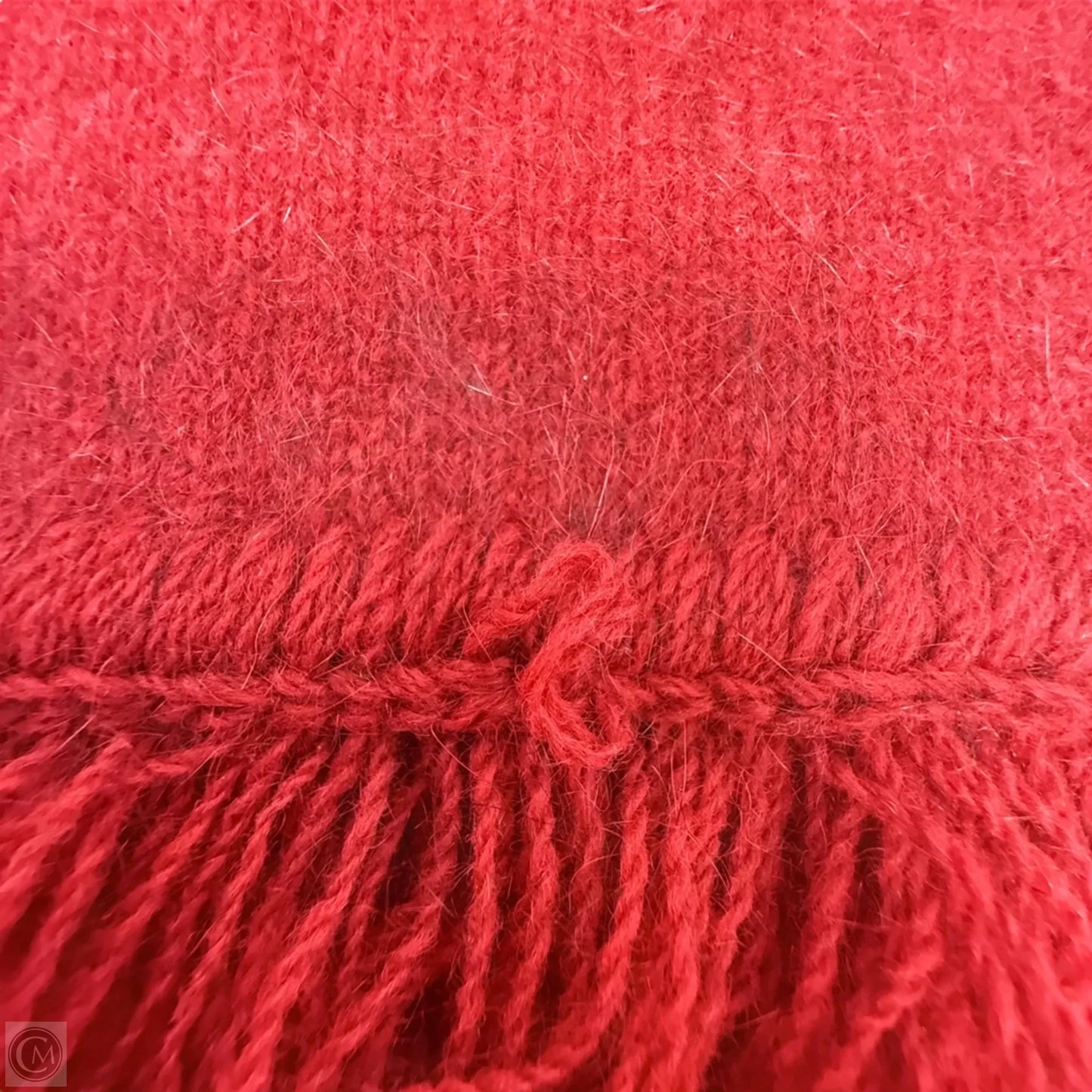 Merino & New Zealand Possum Wool Winter Scarf  By Clothes Mentor In Red