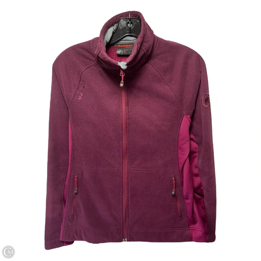 Athletic Jacket By Mammut In Maroon, Size: S