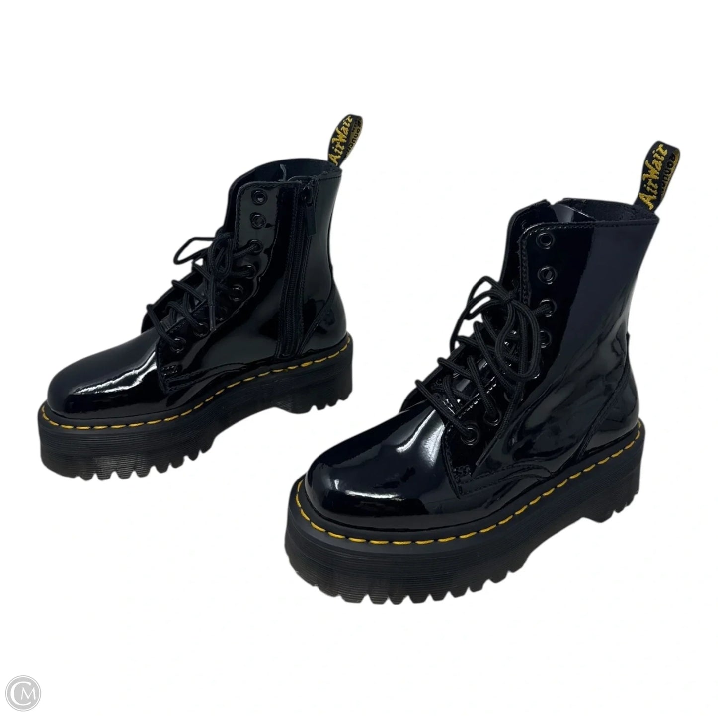 Jadon Platform Boots Combat By Dr Martens In Black, Size: 5