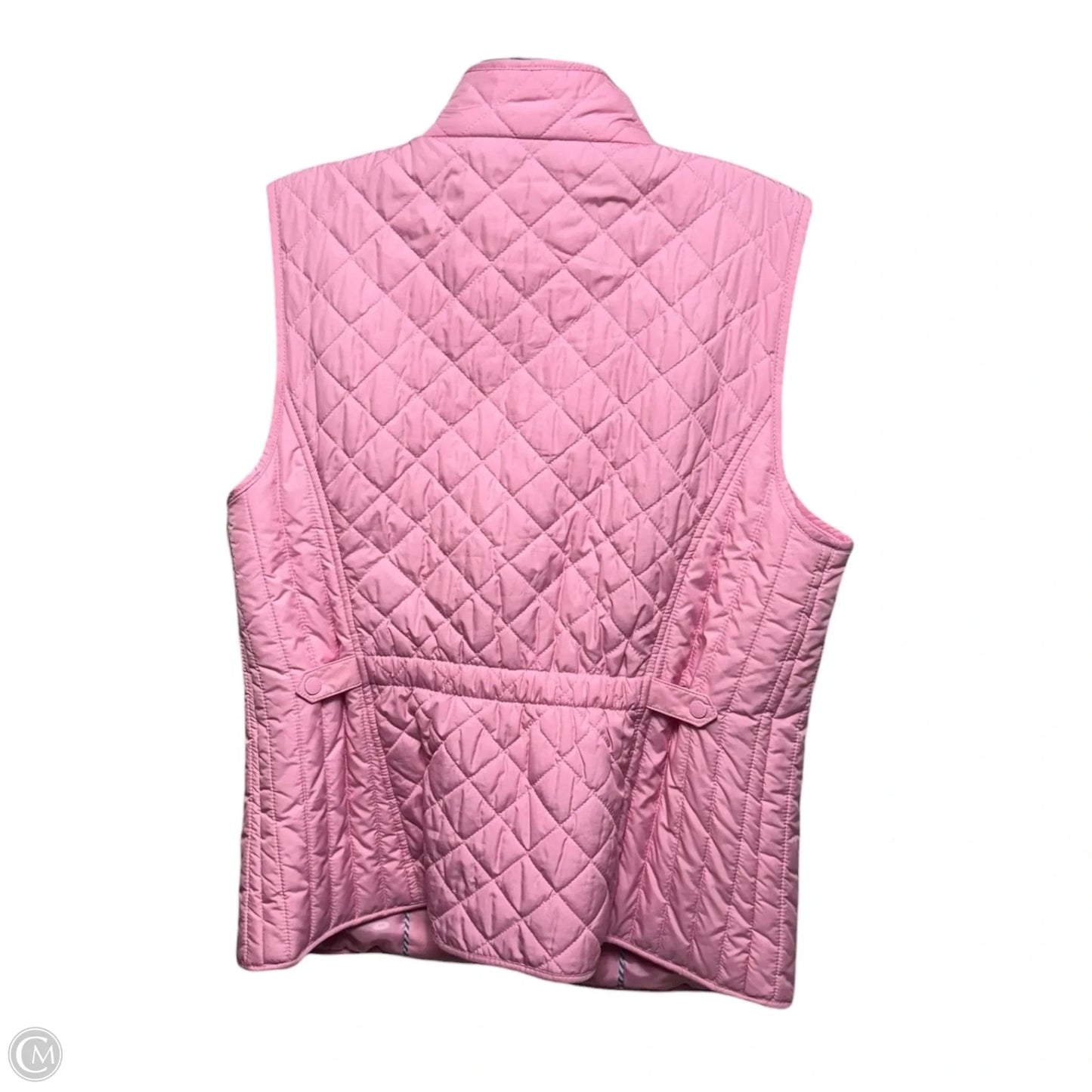 Diamond Quilted Vest By Talbots In Pink, Size: M Petite